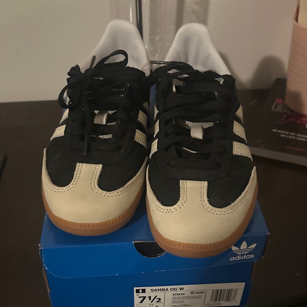 Adidas Samba OG Black and Beige Shoes